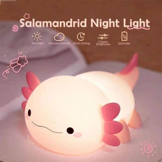 CuddleGlow Axolotl Lamp