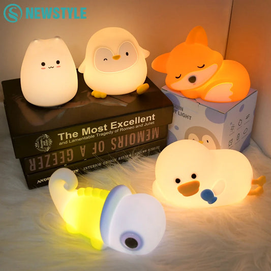 Penguin Glow Silicone Lamp