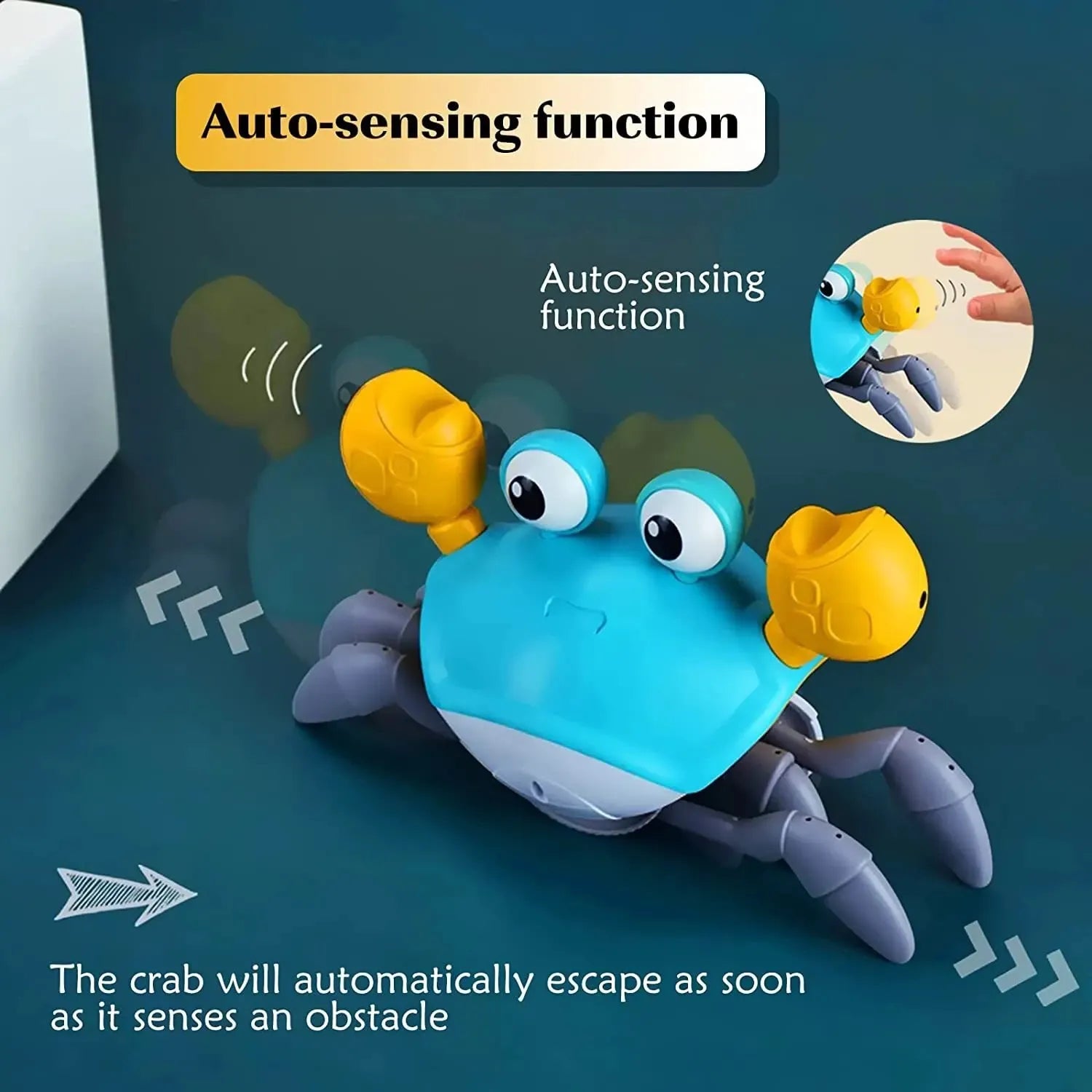 Auto-Sensing Obstacle-Crawling Crab Toy