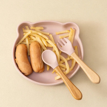 Silicone Suction Baby Feeding Set